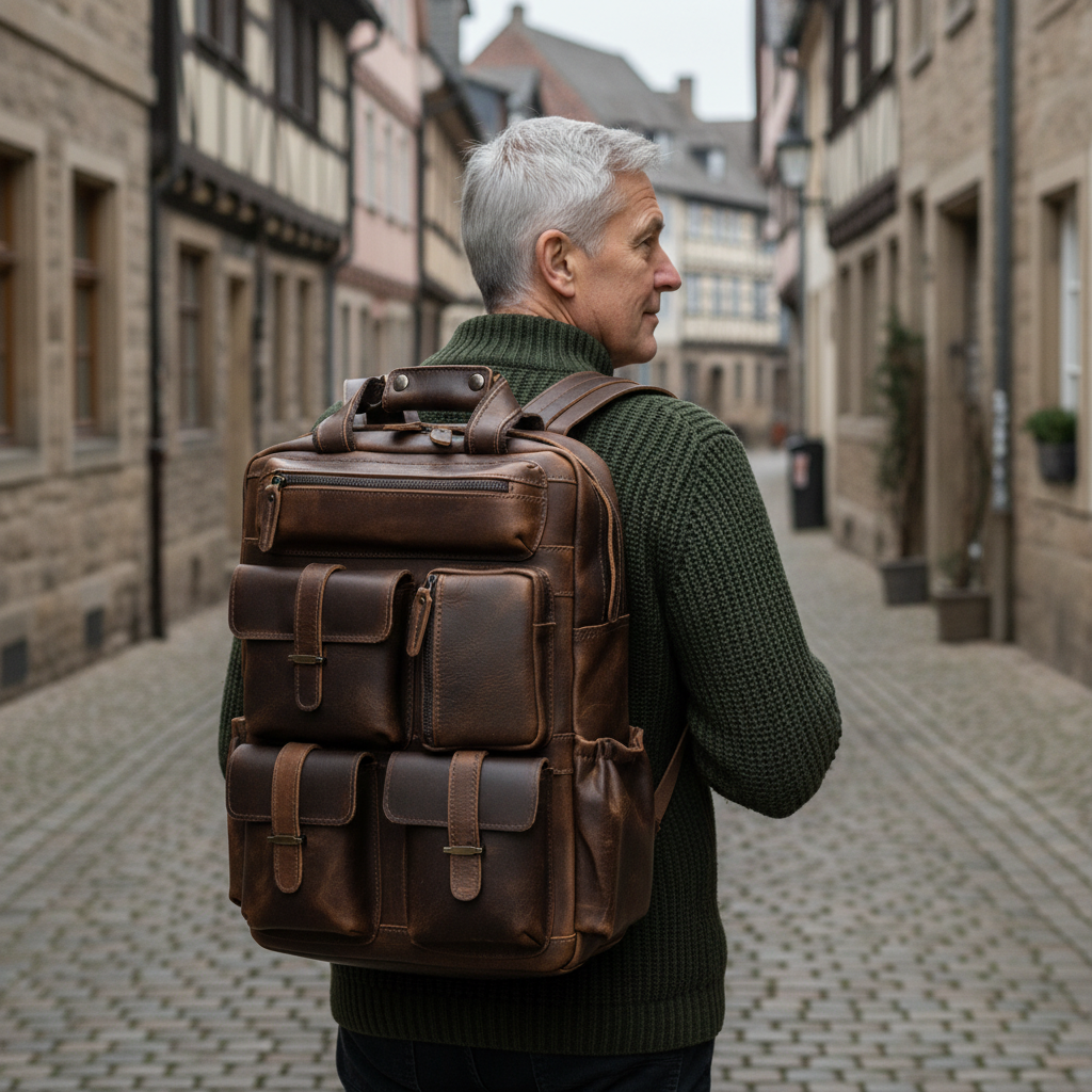 Mochila de cuero Ruben