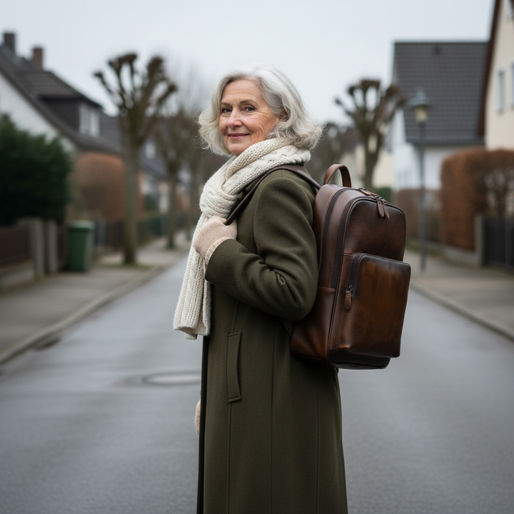 Mochila Bennett de cuero